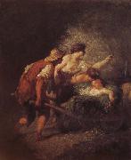 Jean Francois Millet Come back from field oil painting reproduction